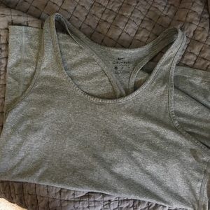 Grey Nike tank top